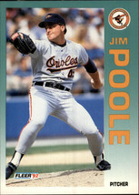 1992 Fleer #23 Jim Poole NM-MT Orioles - £1.35 GBP