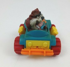 Vintage 1992 Warner Bros. Taz Tazmanian Devil Spins In Jeep Car McDonald&#39;s Toy - £3.03 GBP