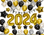 Graduation Decorations 2024 Set 52PCS, Black and Gold Graduation Balloon... - £18.20 GBP