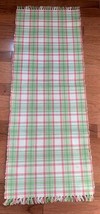 Pink and Green Woven Table Runner - £7.00 GBP