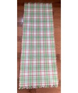 Pink and Green Woven Table Runner - £7.00 GBP