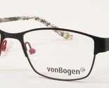 Von Bogen VB 654 C04 Noir Mat/Rouge Unique Lunettes vonBogen 47-15-126mm - $92.25 CAD
