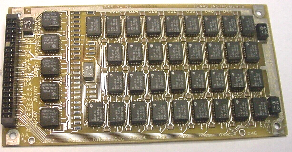 TI&#39;s Memory Circuit Board Schem2232017 wt 34 TMS4164FPL &amp; 5 ALS37AFN 5-1... - $15.59