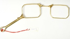 Nos Antique Vintage Folding Gold Opera Spectacles Glasses Rare Eyeglasses - $161.83