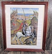 1966 Saint George and The Dragon Print Framed National Gallery of Art Washington - £14.78 GBP