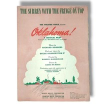 Vintage 1943 The Surrey With The Fringe On The Top Sheet Music Richard Rodgers - £15.94 GBP