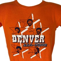 Distressed Denver Broncos All Pros Vintage 70s T Shirt NFL Football Tee Small - £37.77 GBP