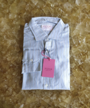 Thomas Pink London Classic Fit Melange Stripe Shirt $149 Worldwide Shipping - £69.82 GBP