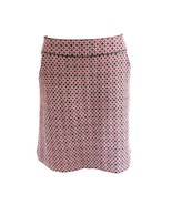 Worthington Mini Skirt Geometric Retro Pockets Purple Size 6 - £6.16 GBP