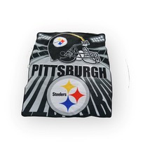 NFL Football Pittsburgh Steelers Fleece Throw Portable Blanket 50 In x 60 In - £19.43 GBP