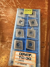 NEW Pack of 10 Ceratip Milling Carbide Inserts # CNMG-543 TC-30 vh3 - $28.48