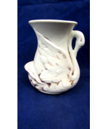 Red Wing USA #257 Art Pottery Ceramic 6 1/2” White Swan Vase 1929  ***AS... - £50.48 GBP