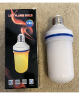 LED Flame Effect Fire Light Bulb Simulated Nature Flicker - £7.81 GBP