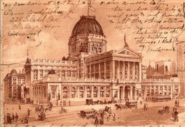 Vtg Postcard 1908 US Government Building and Post Office Chicago Illinois UDB - £12.56 GBP