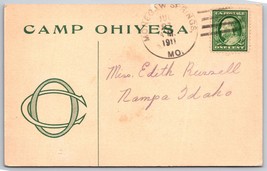 Camp Ohiyesa Detroit YMCA Fish Lake Holly Michigan MI 1911 DB Postcard K3 - £11.72 GBP