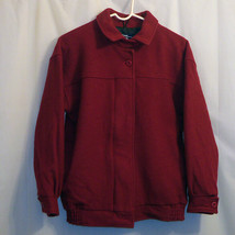 Woolrich Jacket Women&#39;s Small S Red 100% Wool The Woman Made in USA - $49.49