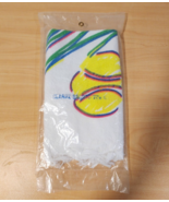NOS Vtg 80s Cannon Tennis Towel - New in Bag - Made in USA - Neon Graphics - $24.74