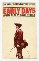 Early Days Program Cottesloe Theatre London David Storey Ralph Richardso... - $17.82
