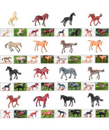 12-Piece Realistic Mini Horse Figurine Set Educational Toy Collectible Gift - $3.99+