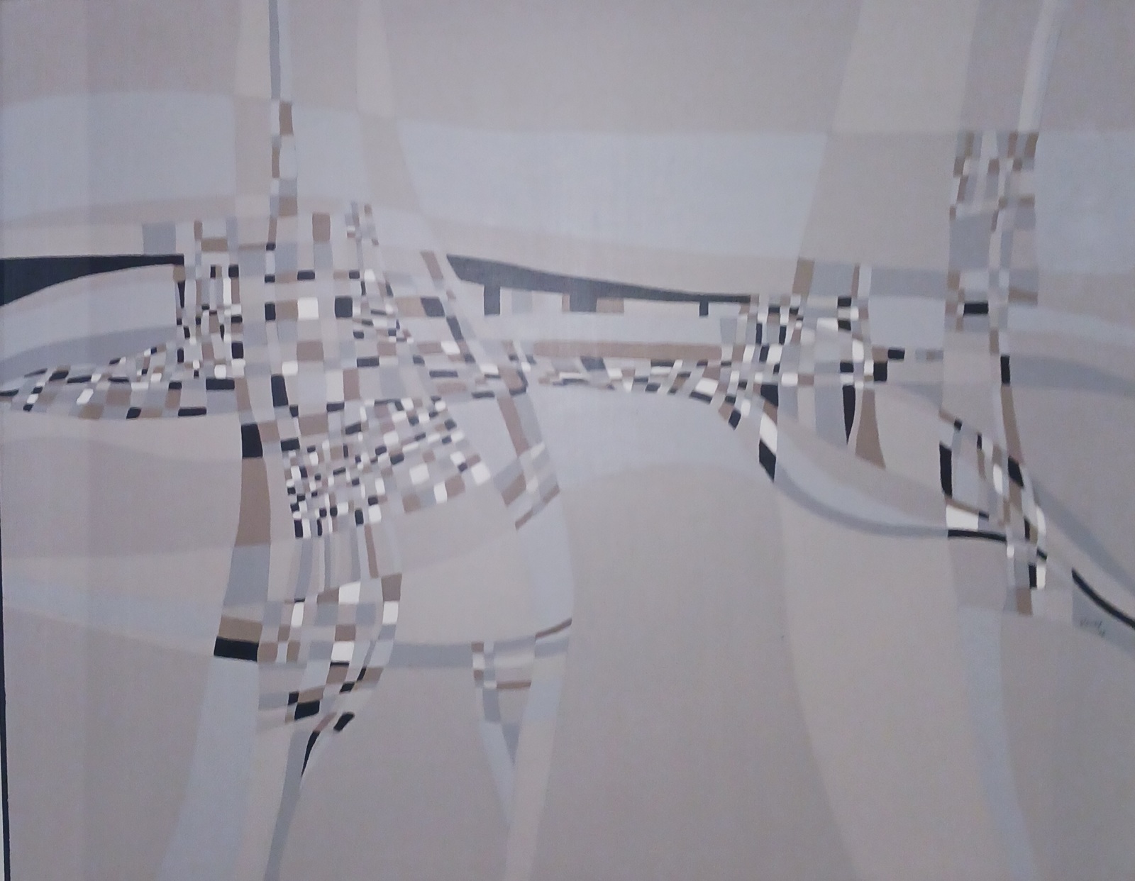 Adagio #3 - Large Abstract Oil on Canva by Orlando, Florida artist Peggy... - $637.50