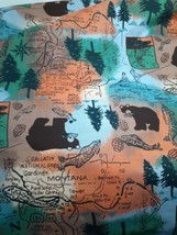 1 Yard National Park Fabric, Montana Gallatin Forest, Grand Teton Jackson, 42&quot; - £10.86 GBP