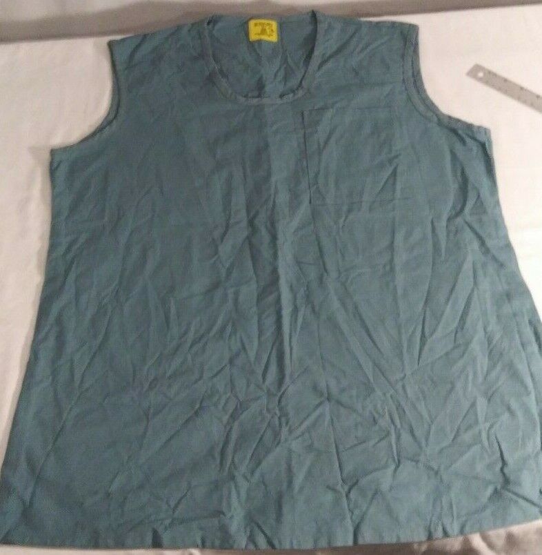 NEW USGI FOILAGE GREEN ARMY MENS OPERATING SURGICAL TYPE A SLEEVELESS SHIRT M - $18.89