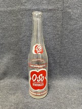Vintage O-So Soda Pop Glass Bottle CHICAGO, ILL Plant - O-So Grape Co. 10 oz - £11.87 GBP