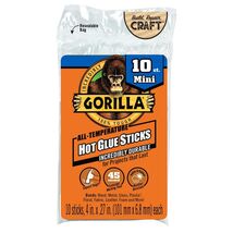 Gorilla .27 in. D X 4 in. L All Purpose Mini Glue Sticks Clear 10 pk - $8.95