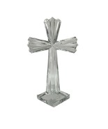 Monarch 24% Lead Crystal Cross Slovenia 10.5&quot; Tall Religious Christian T... - $54.45