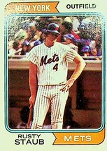 1974 Topps Rusty Staub #629 Baseball Card - £3.56 GBP