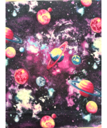 New Material Traditions  Multicolor Universe 35&quot; x 41&quot; Glitter Craft Qui... - $9.90