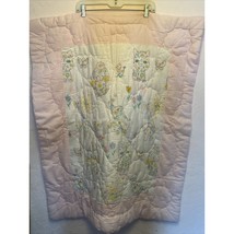 Vintage Baby Quilt (Pink) with Matching Pillow C1960s - £10.71 GBP