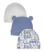 Gerber Organic Cotton Hat / Cap, Boys, TeddyBear, Pack of 3, 0-6 Months - $10.95