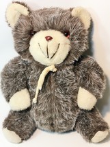 RARE Vintage Commonwealth Teddy Bear Plush Gray White Stuffed Animal 14&quot;... - £77.58 GBP