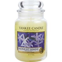 YANKEE CANDLE by Yankee Candle MIDNIGHT JASMINE SCENTED LARGE JAR 22 OZ ... - $45.07