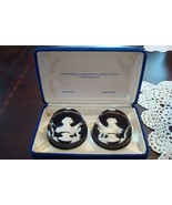 Compatible with Franklin Mint/Baccarat Crystal Pair of Cameos, 1975 in C... - $1,336.32 MXN