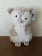 JELLYCAT  Little Owl Ivory Beige Plush 7”  &quot;I Am Little Owl&quot;  NWT Stuffe... - $14.80