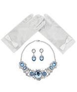 DISNEY STORE PRINCESS CINDERELLA JEWELRY ACCESSORY SET - NECKLACE GLOVES... - €17,30 EUR