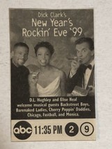 Dick Clark’s New Year’s Rockin Eve Vintage Tv Guide Print Ad DL Hughley Tpa32 - £4.57 GBP