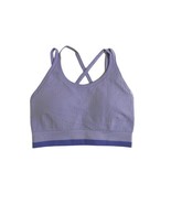 Z By Zella Purple Sports Bra Black Seamless SZ XS New - $25.00