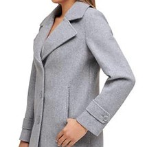 Andrew Marc Womens Water Resistant Button Closure Peacoat,Lt Grey,Large - £86.79 GBP