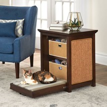 Cats Murphy Bed integrated pull-down bed side table built-in storage Scratch pad - £151.80 GBP