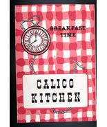 Vtg Calico Kitchen Breakfast Menu 50&#39;s Restaurant Ephemera Plaid Check U... - $34.60 CAD