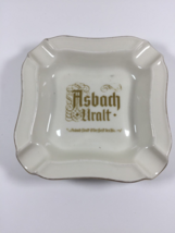 Vintage Germany Heinrich ASHBACH URALT Porcelain Gold Trimmed Ashtray - $14.36