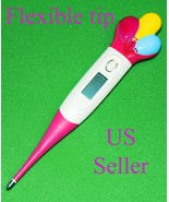 Adult Pediatric Digital Thermometer F and C Flexible Soft Tip  - $14.95