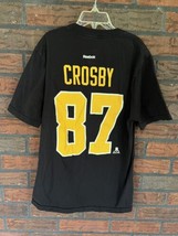 NHL Hockey Jersey Youth Large Sidney Crosby #87 Pittsburgh Penguins Team Reebok - £14.50 GBP