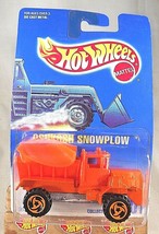 1991 Hot Wheels Blue/White Card #201 Oshkosh Snowplow Orange w/Orange Sb Spokes - £9.83 GBP