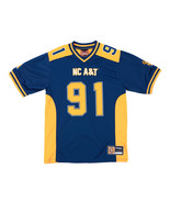 NORTH CAROLINA A&amp;T FOOTBALL JERSEY HBCU SHORT SLEEVES T-SHIRTS - $1,443.74 MXN