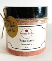 Watermelon Sugar Scrub Exfoliating Body Scrub gift for her sugar bath scrub - $9.45