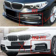 1x Carbon Style Front Spoiler Lip For 2017 2018-2019 BMW G30 5 Series 525i 530i - $174.68